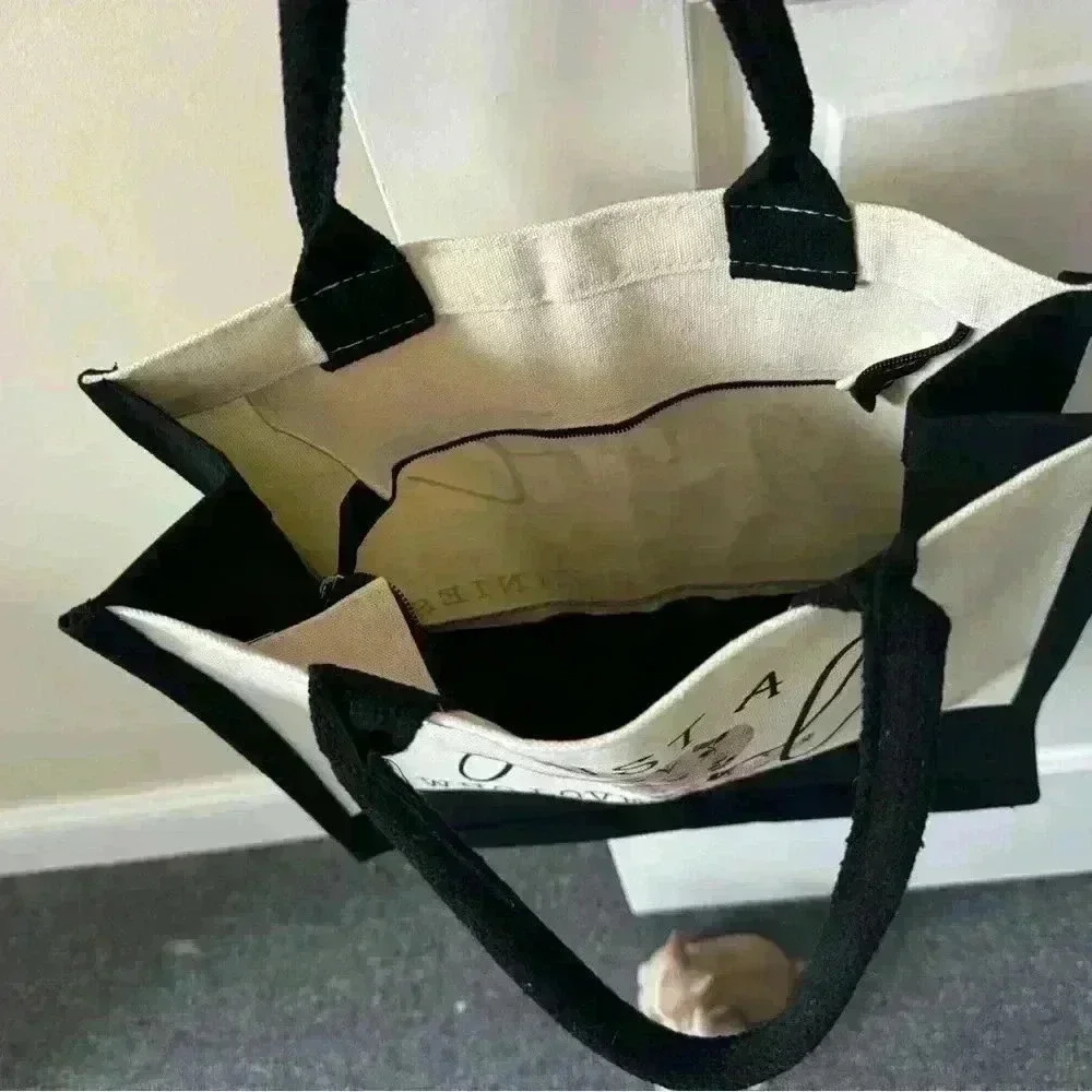 Canvas Tote Bag, Bunny Design for Bunny Lovers - Picture 3 of 6